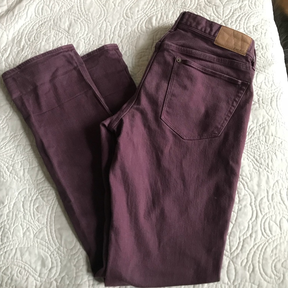 Madewell maroon jeans